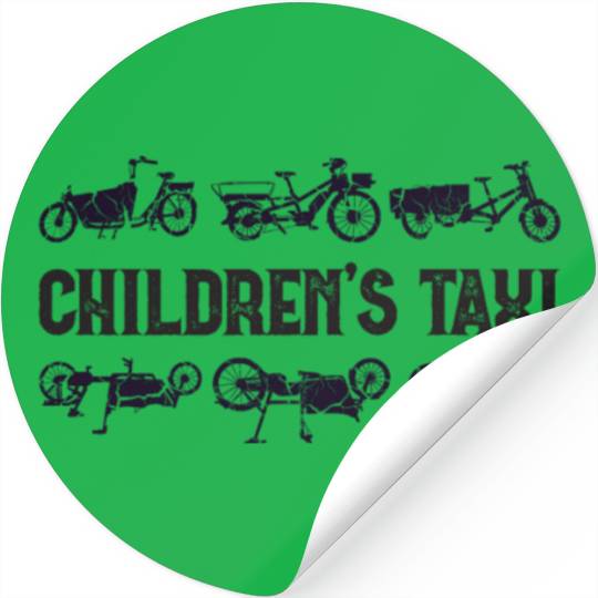 Childrens Taxi Cargo Bicycle Cargobike Stickers