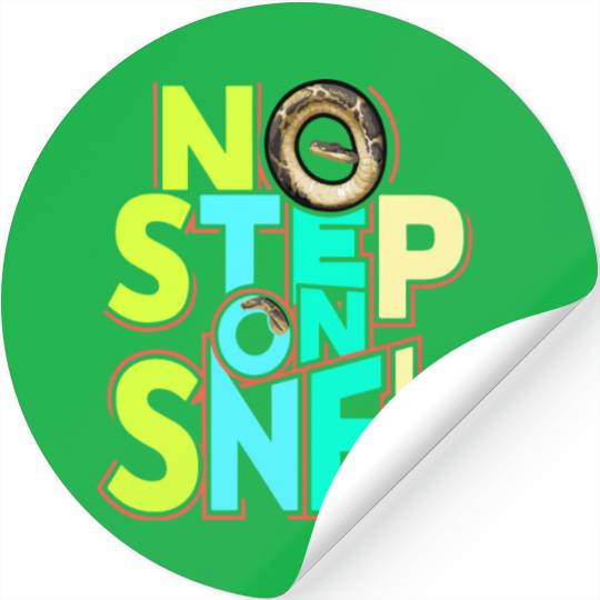 No Step On Snek Stickers