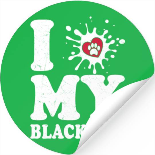 I Love My Black Lab Labrador Retriever Owner Stickers