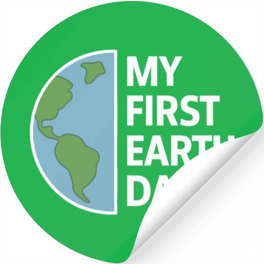Earth Day Celebration for the First Time Stickers