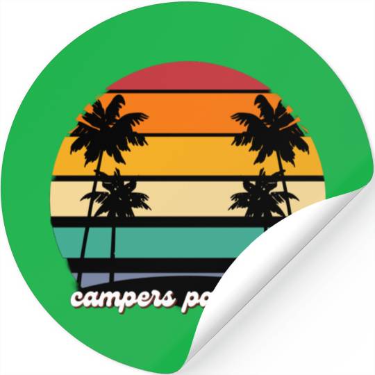 Campers Paradise camping Stickers