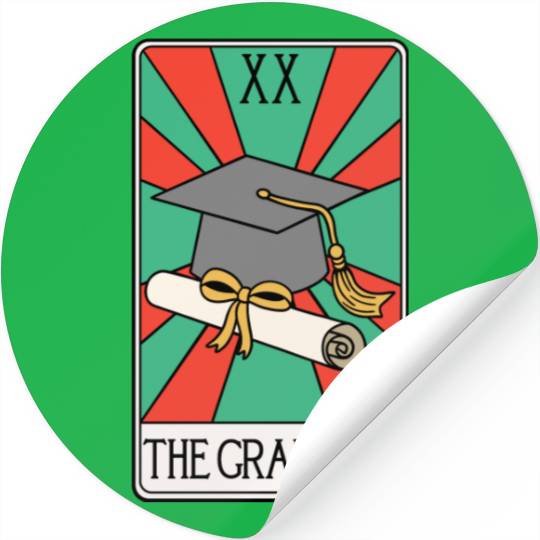 The Graduate - Funny Tarot Card Stickers