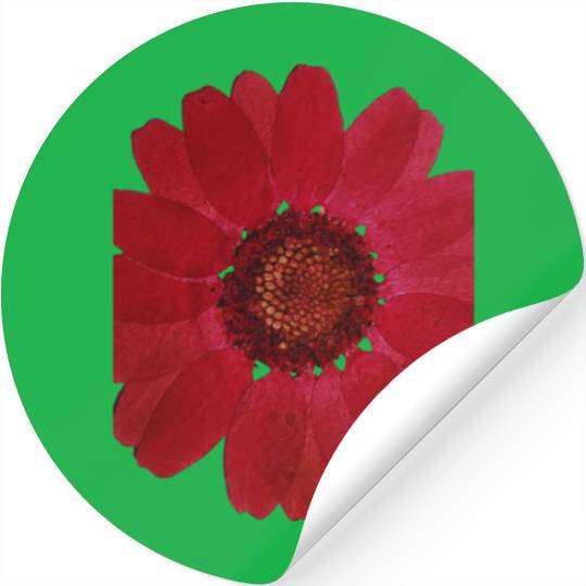 Red Sunflower Stickers