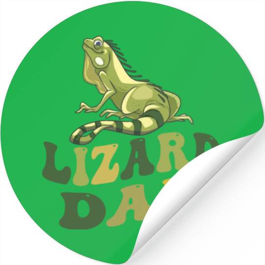 lizard dad Stickers