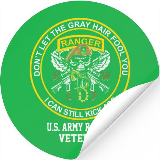Retired US Army Ranger Veteran USA Military Vet Stickers