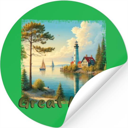 Great Lakes USA - Sailing and Motorboating Stickers