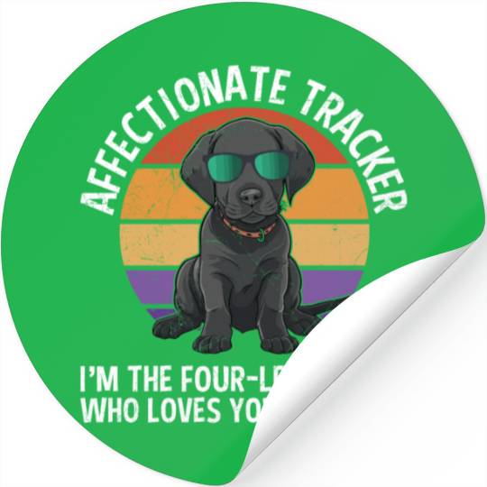 Labrador Lover AFFECTIONATE TRACKER Labrador Stickers