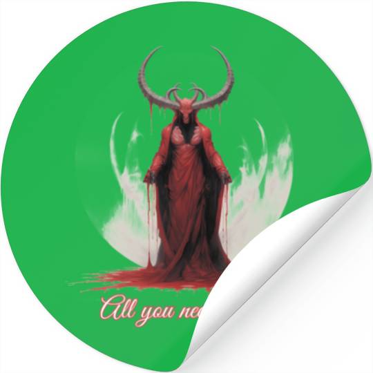 All You Need Is Love - Baphomet Stickers