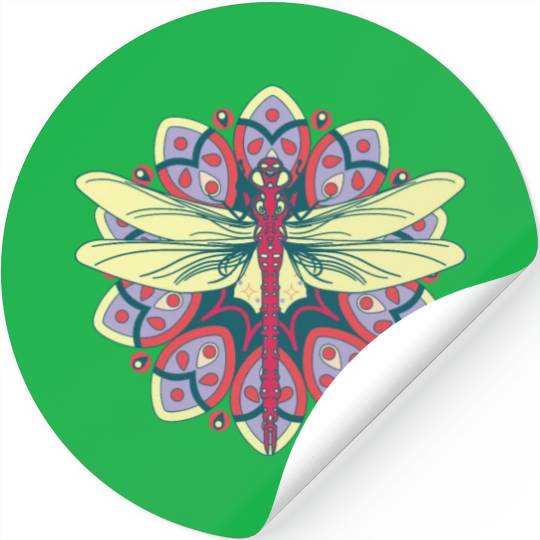 Colorful Dragonfly Nature Insects Stickers