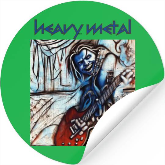 Heavy Metal Guitarist, Metal Music, Musicians Stickers