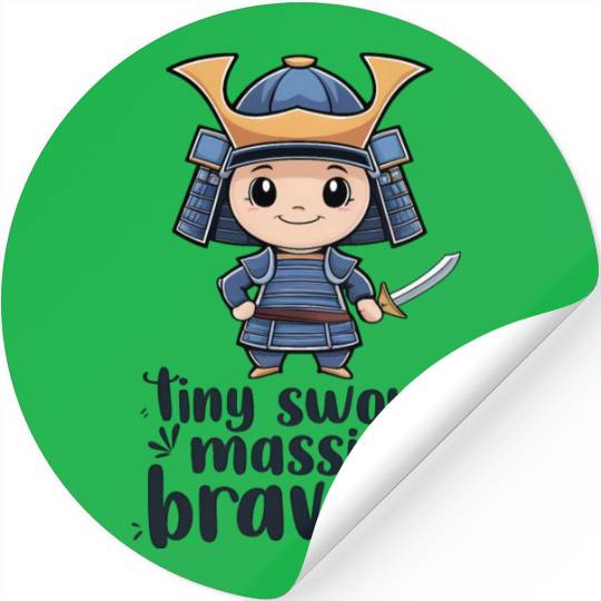 Chibi Samurai Stickers