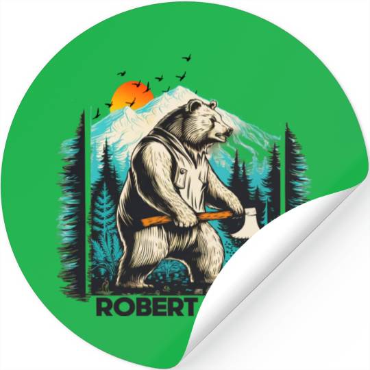 Wild Fun: Grizzly Bears & Funny Moments in Nature Stickers