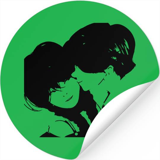 romantic couple design Stickers