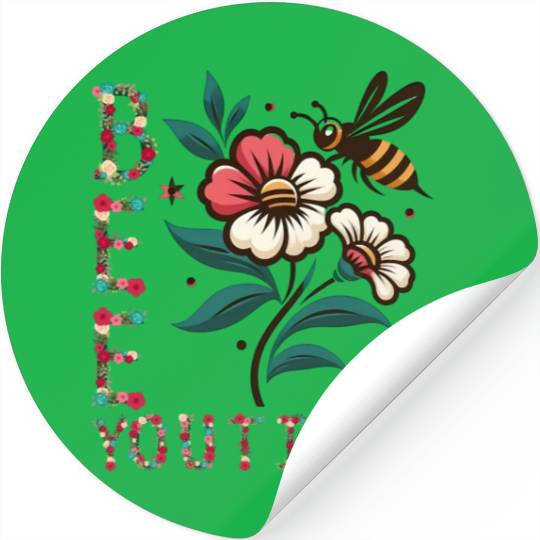 BEEYOUTIFUL Mama of The Bee Birthday Girl Family Stickers