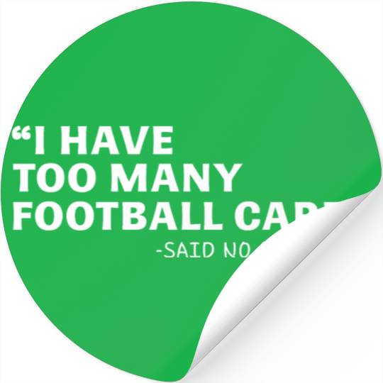 Funny Football Cards Collector Gift Stickers