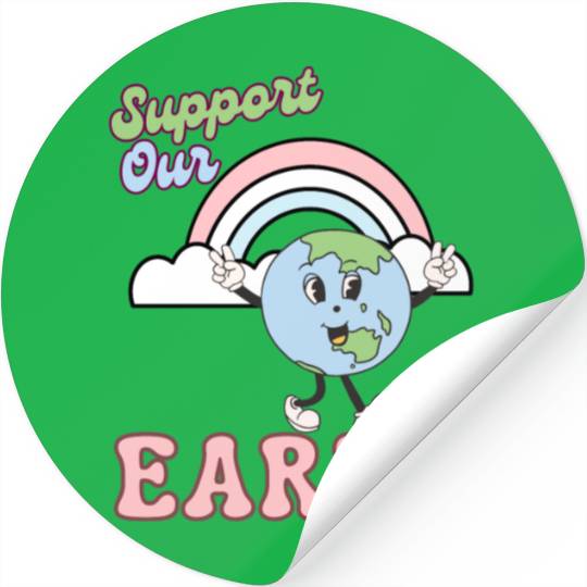 Support Our Earth Day Stickers