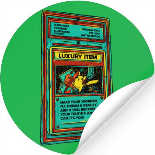 Poke Item Card Stickers