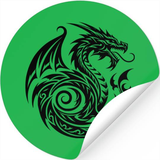 Wild T Tattoo Dragon With Wings Stickers