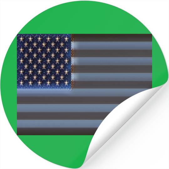 USA Flag with Space Stars & Stripes design Stickers