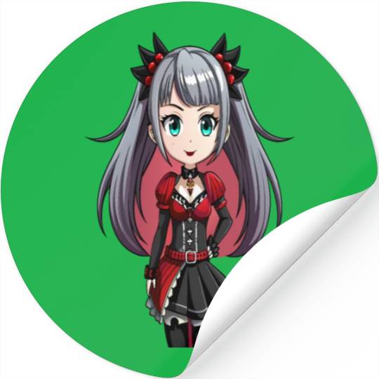 Gothic Serenity: The Enchanting Maiden Stickers