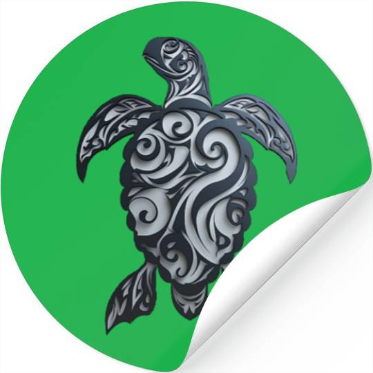 Tribal Sea Turtle Stickers