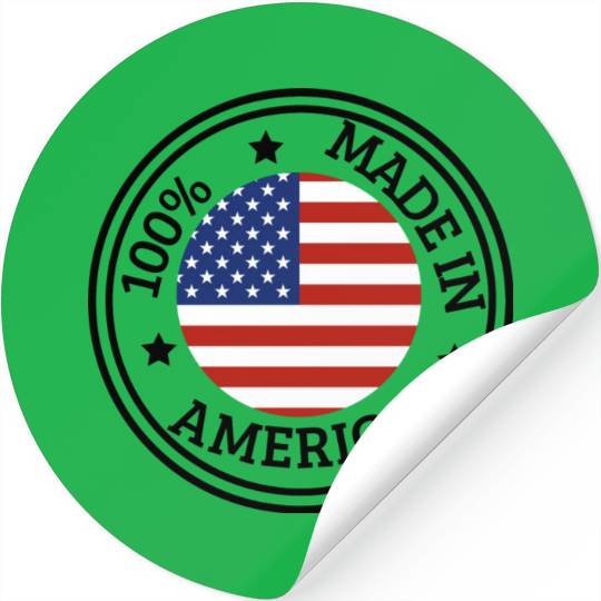 USA Made in America Stickers