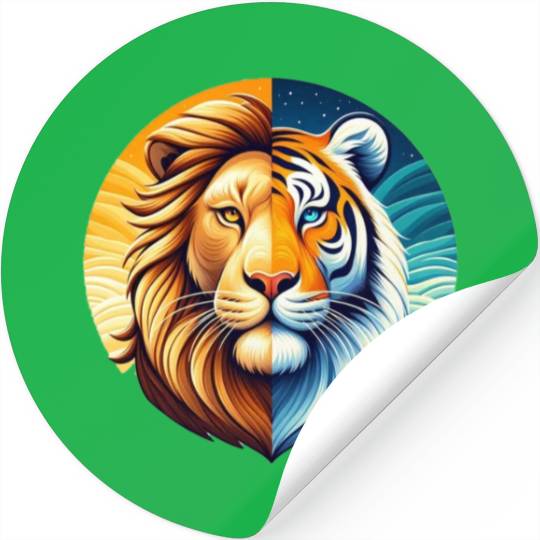 Lion Tiger Stickers