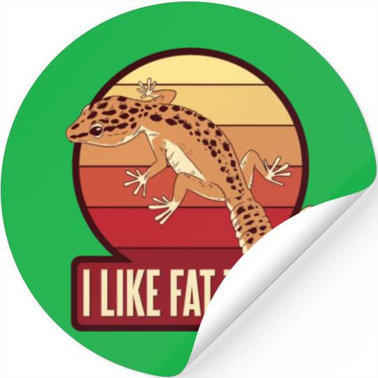 I Like Fat Tails Crested Lizard Gekkota Leopard Stickers