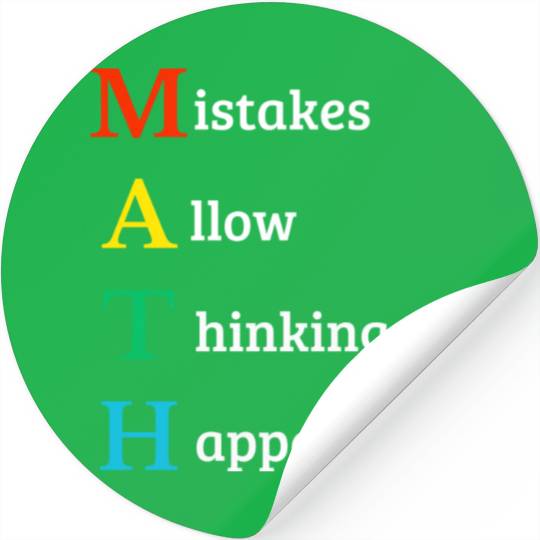 Math quote school kid Stickers