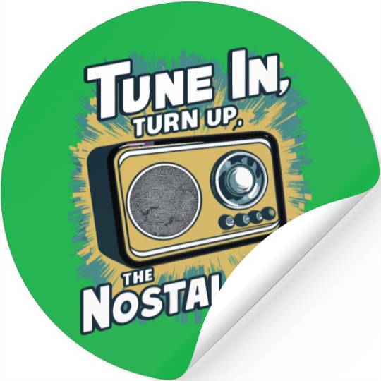 Tune In, Turn Up the Nostalgia with Vintage Radio Stickers
