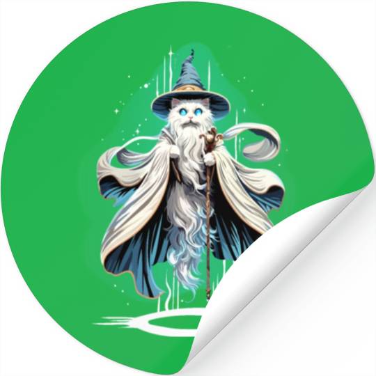 Wizard Cat Stickers