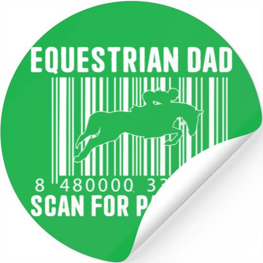 Equestrian Dad Scan For Payment Equestrian Dad Stickers