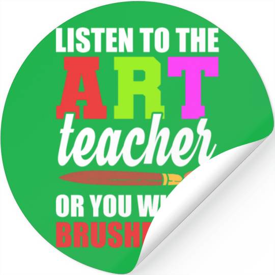 Funny Art Teacher Art Critic Stickers