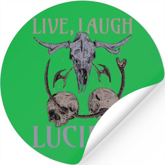 Live Love Lucifer Goth Festival Death Metal Stickers