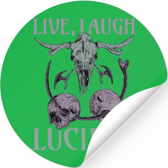 Live Love Lucifer Goth Festival Death Metal Stickers