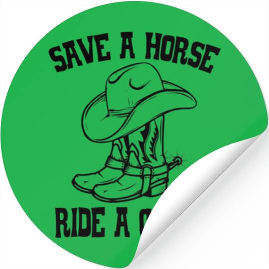 Save A Horse Ride A Cousin All Trash No Trailer Stickers