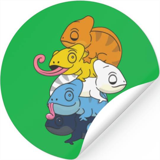 Aroace Flag Pride Lgbtq Chameleon Pile Stickers