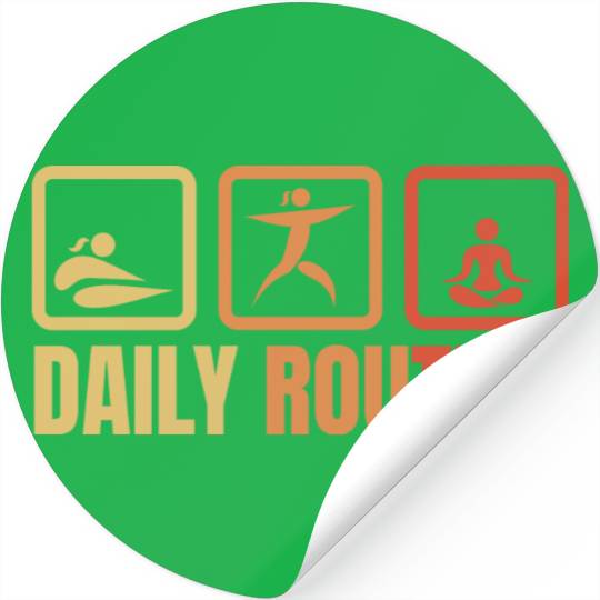 Yoga Daily Routine Stickers