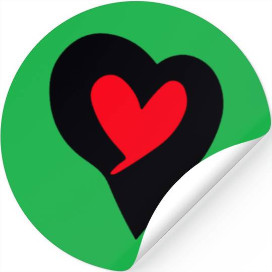 Saint Valentin Heart stylish Logodesign t'Stickers