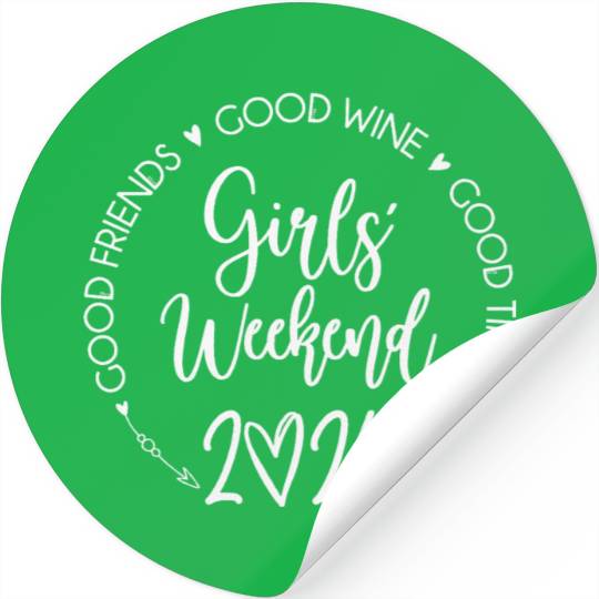 Girls Weekend 2024 Best Friends Trip Good Time Stickers