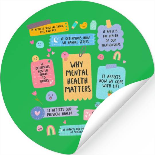 Mental Health Matters Human Brain Illness Stickers