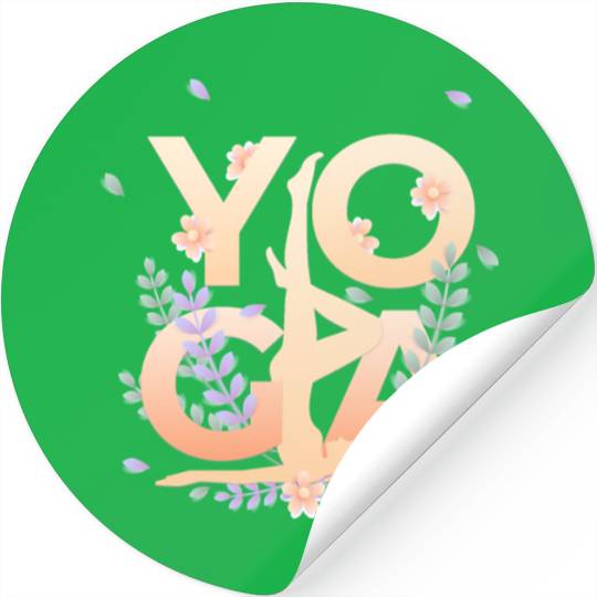 The art of yoga for physical and mental health Stickers