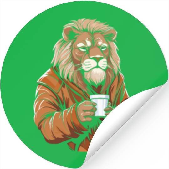 Lion Coffee Stickers