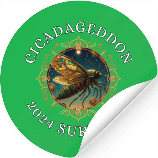 Cicadageddon Invasion Tour 2024 Funny Cicada Event Stickers