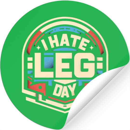 I Hate Leg Day 28 Stickers