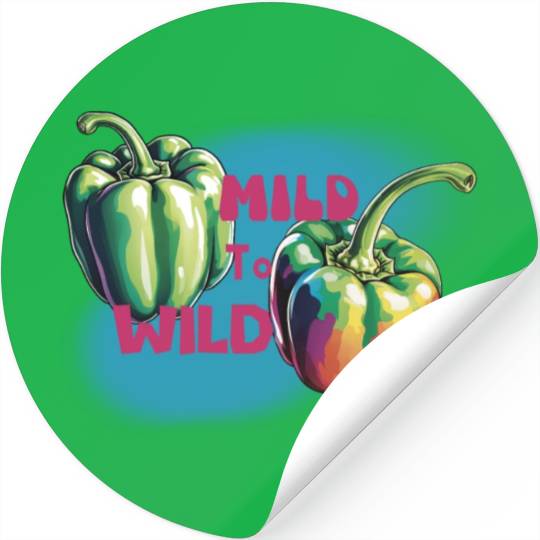 Mild to wild bel pepper Stickers