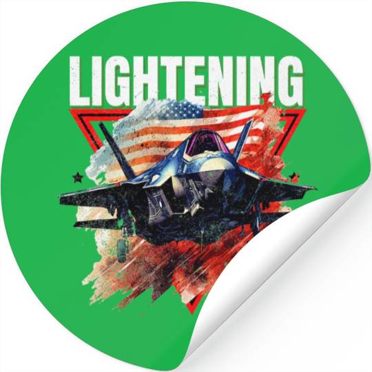 F35 Lightning Fighter Jet Plane Veteran Military Stickers