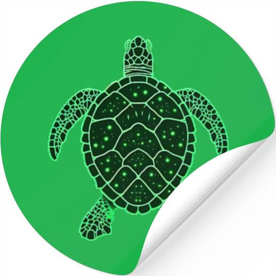 Green Space Turtle Stickers