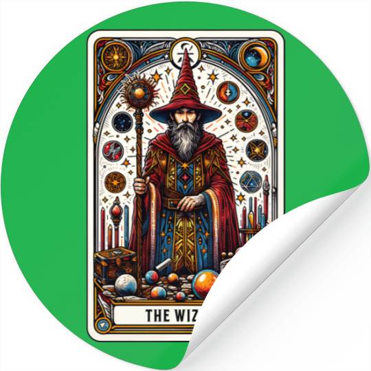 Tarot Card The Wizard Stickers