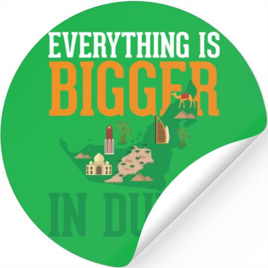 Dubai Map: The City of Dreams Stickers